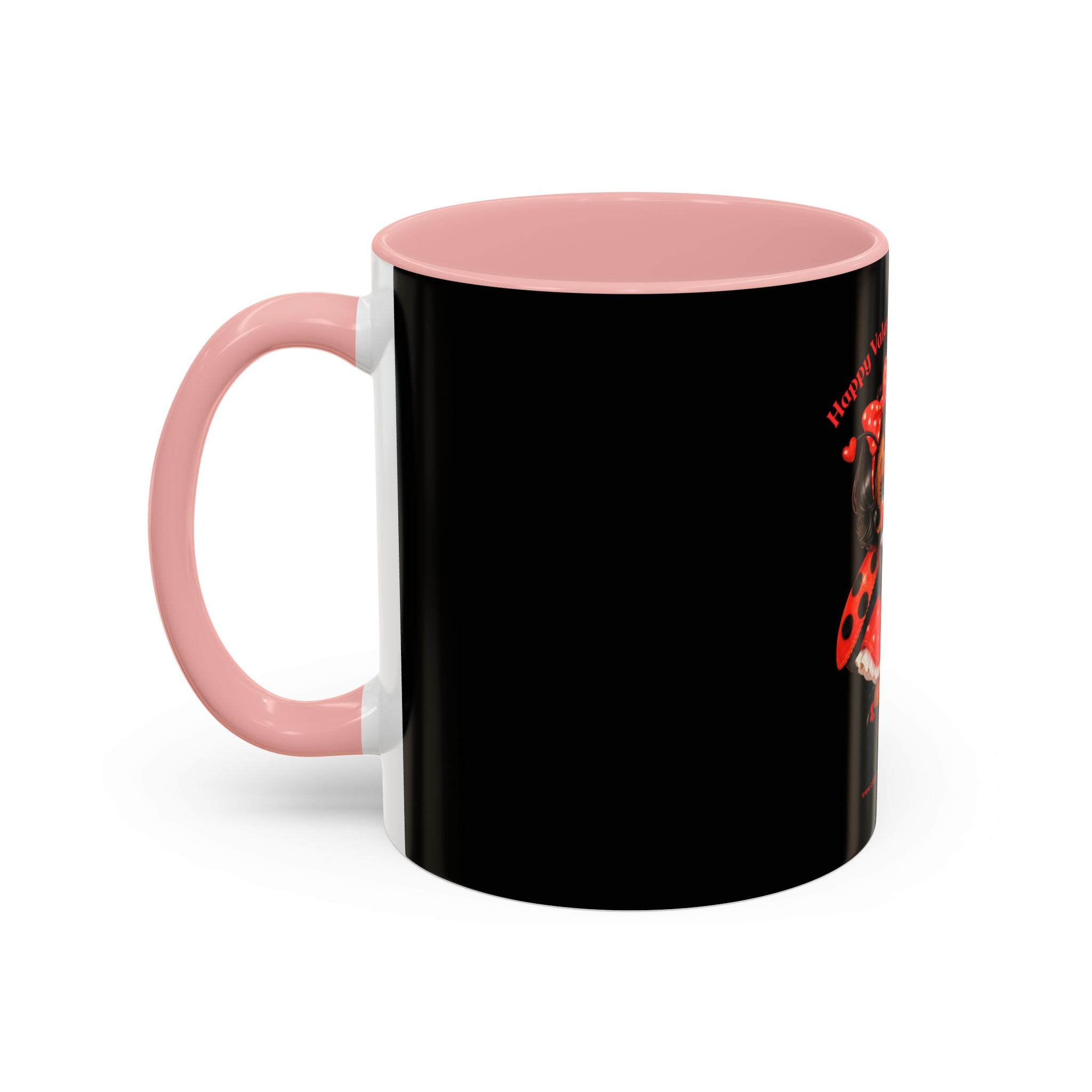 Valentine Ladybug Girl "Luv", The Ladybug Mug | Accent Coffee Mug 11oz 15oz I "Happy Valentine's Day Luv!"